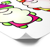 Weihnachtselfen singen poster (Ecke)