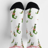 Weihnachtselfen Socken (Oben)