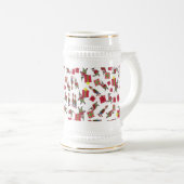 Weihnachtselfen stein bierglas (VorderseiteRechts)