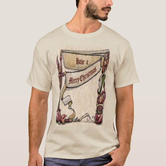 Weihnachtselfen T-Shirt (Vorderseite)