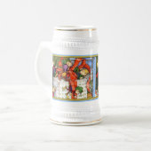 Weihnachtselfen Tasse/Stein Bierglas (Vorderseite Links)
