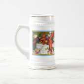 Weihnachtselfen Tasse/Stein Bierglas (Links)