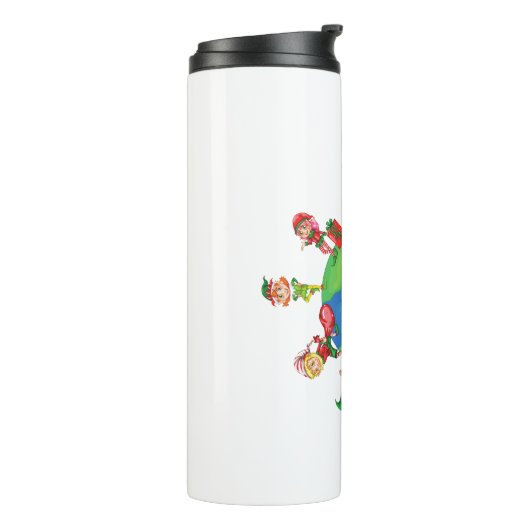 Weihnachtselfen Thermosbecher (Nach links gedreht)