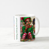 Weihnachtselfen und Goodies Kaffeetasse (VorderseiteRechts)