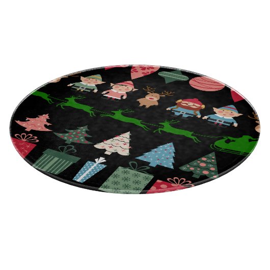 Weihnachtselfen und mehr schneidebrett (Ecke)