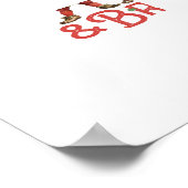 Weihnachtselfen Weihnachtsmänner - Helfer Poster (Ecke)