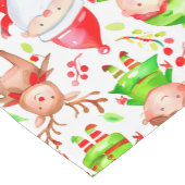 Weihnachtselfen Weihnachtsmuster Kurzer Tischläufer (Ecke)