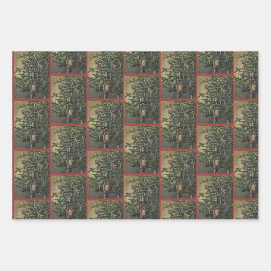 Weihnachtselfen Wrapping Paper Set 1 Geschenkpapier Set (Vorderseite 3)