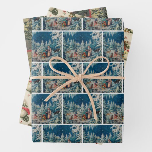 Weihnachtselfen Wrapping Paper Set 1 Geschenkpapier Set (Beispiel)