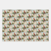 Weihnachtselfen Wrapping Paper Set 2 Geschenkpapier Set (Vorderseite 3)