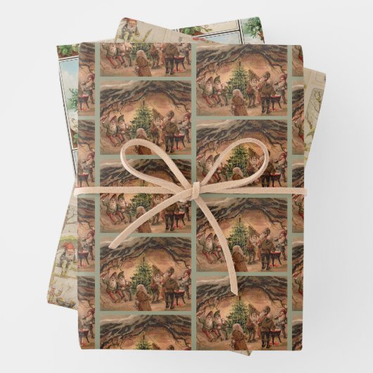 Weihnachtselfen Wrapping Paper Set 2 Geschenkpapier Set (Beispiel)
