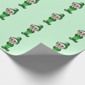 Weihnachtselfen-Wrapping-Papier Geschenkpapier (Ecke)