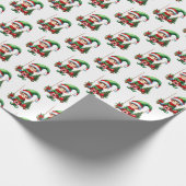 Weihnachtselfengeflecht Geschenkpapier (Ecke)