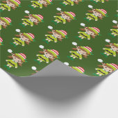 Weihnachtselfmädchen Geschenkpapier (Ecke)