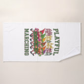 Weihnachtselfparade Badehandtuch (Badehandtuch)