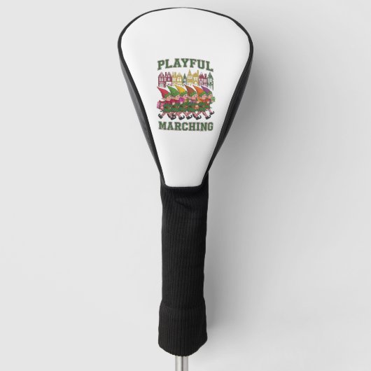 Weihnachtselfparade Golf Headcover (Vorderseite)