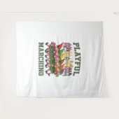 Weihnachtselfparade Wandteppich (Vorderseite (Horizontal))