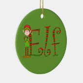 Weihnachtselfverzierung Keramikornament (Rechts)