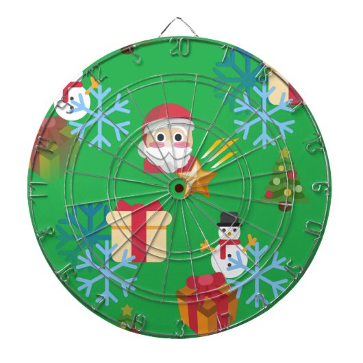 Weihnachtsemoji Dartscheibe (vorne)