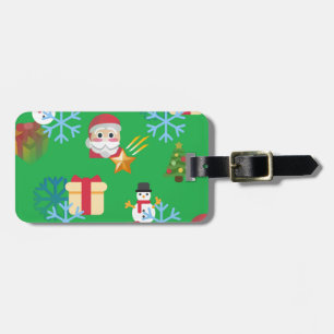 Weihnachtsemoji Gepäckanhänger