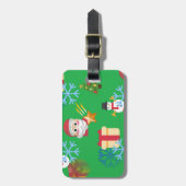 Weihnachtsemoji Gepäckanhänger (Vorderseite vertikal)