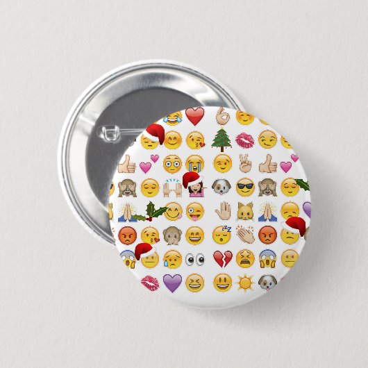 Weihnachtsemojis Button (Vorne & Hinten)