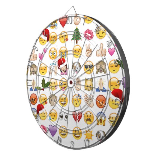Weihnachtsemojis Dartscheibe (Vorderseite rechts)