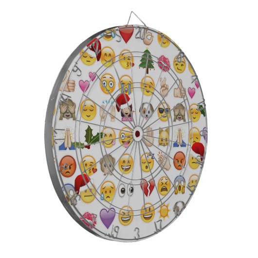 Weihnachtsemojis Dartscheibe (Vorderseite Links)