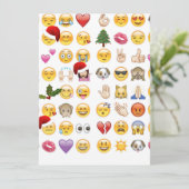 Weihnachtsemojis Feiertagskarte (Stehend Vorderseite)