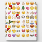 Weihnachtsemojis Fotoplatte (Vorderseite)