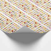 Weihnachtsemojis Geschenkpapier (Ecke)