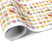 Weihnachtsemojis Geschenkpapier (Rolleneckpunkt)