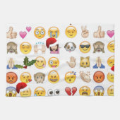 Weihnachtsemojis Handtuch (Horizontal)