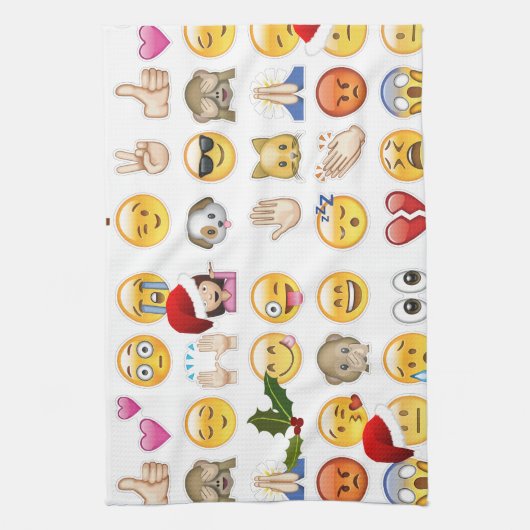 Weihnachtsemojis Handtuch (Vertikal)