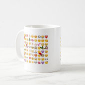 Weihnachtsemojis Kaffeetasse (Vorderseite Links)