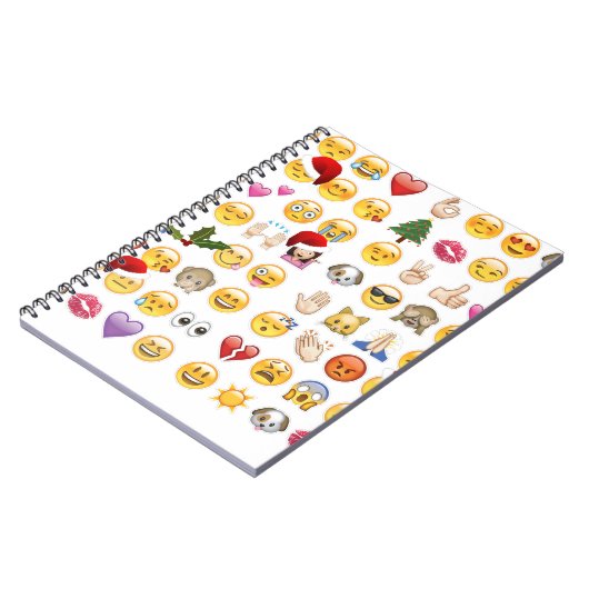 Weihnachtsemojis Notizblock (Linke Seite)