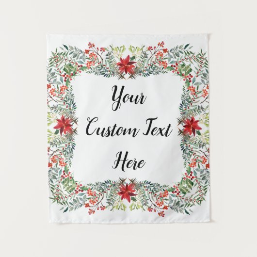 Weihnachtsempfangsstand Foto Stand Wandteppich (Vorderseite)