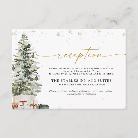 Weihnachtsempfehlung für Pine Tree Begleitkarte (Vorderseite)