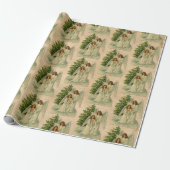 Weihnachtsengel Antik Viktorianisches Pergament Ba Geschenkpapier (Ungerollt)
