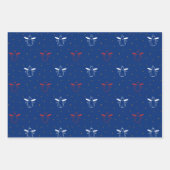 Weihnachtsengel auf rot, blau und weiß geschenkpapier set (Vorderseite 3)