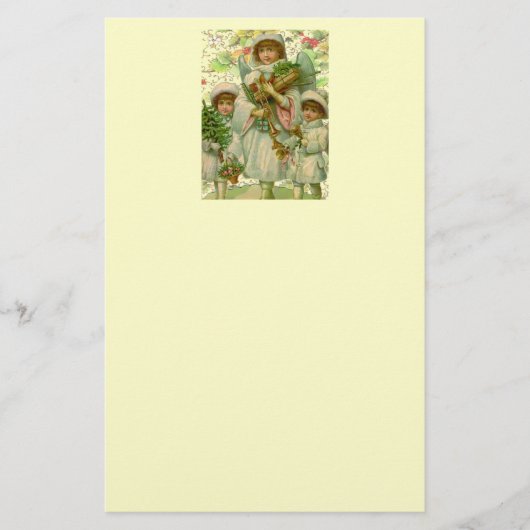 Weihnachtsengel Briefpapier (Vorderseite)