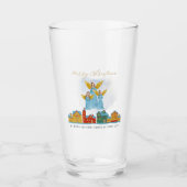 Weihnachtsengel bringen Freude und frohe Botschaft Glas (Vorderseite)