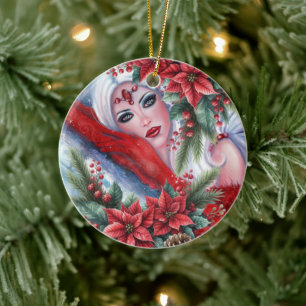 Weihnachtsengel-Christmas-Schmuck Keramik Ornament