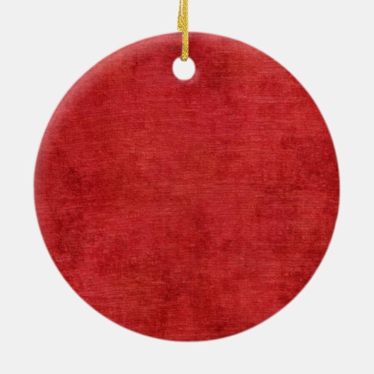 Weihnachtsengel der Freude - Rot Keramik Ornament (Hinten)