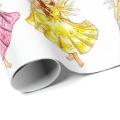 Weihnachtsengel, die JL Biel tanzen Geschenkpapier (Rolleneckpunkt)