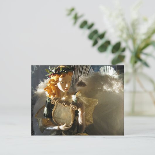 Weihnachtsengel Feiertagspostkarte (Stehend Vorderseite)