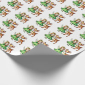Weihnachtsengel Geschenkpapier (Ecke)