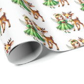 Weihnachtsengel Geschenkpapier (Rolleneckpunkt)