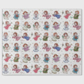 Weihnachtsengel Geschenkpapier (Flach)