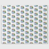 Weihnachtsengel Geschenkpapier (Flach)